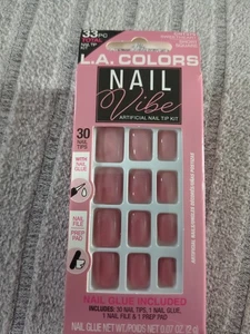 L A Colours Nail Vibes - Short Square Nail Tip Kit - Instant Manicure 💅🏾 - Bild 1 von 8