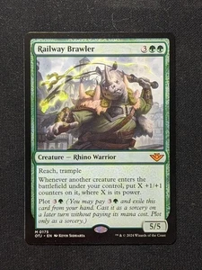 MTG- Railway Brawler - Outlaws of Thunder Junction (NM) - Picture 1 of 2