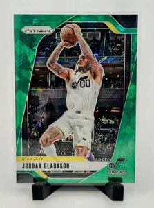 2024-25 Panini Prizm Jordan Clarkson #3 Green Ice Utah Jazz - Picture 1 of 2
