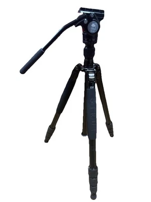 SIRUI ST124+VA5 Carbon Fiber Tripod with VA-5 Fluid Video Head 26.4lb No case - Image 1 of 3