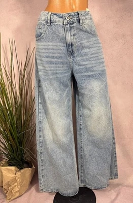 MELLY&CO Damen Jeans High Waist wide Leg Baggy fit Melly Co 7337 M L XL