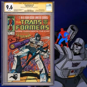 CGC 9.6 SS Transformers #3 signed by Dan Gilvezan & Frank Welker Spider-Man 1985 - Picture 1 of 2