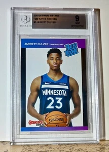 Jarrett Culver 2019-20 Panini NBA #5 Draft Rookie 1/3431 BGS 9 Mint Timberwolves - Picture 1 of 2