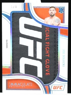 2023 Panini Immaculate Collection UFC Joe Solecki Jumbo Glove Patch #1/8 - Image 1 of 2