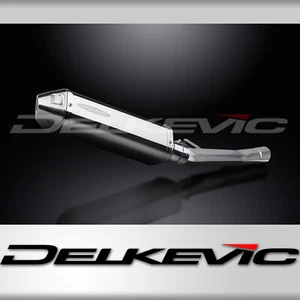 Suzuki GSX600F 600 Katana 1997-06 Slip On 13" Tri-Oval Stainless Exhaust Muffler - Picture 1 of 5