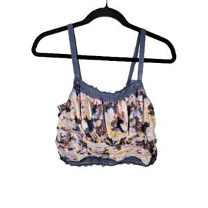 NWT Torrid Curve Floral Ruched Bralette Sz 0 Cottagecore Whimsey Core Fairy A17 - Picture 1 of 3