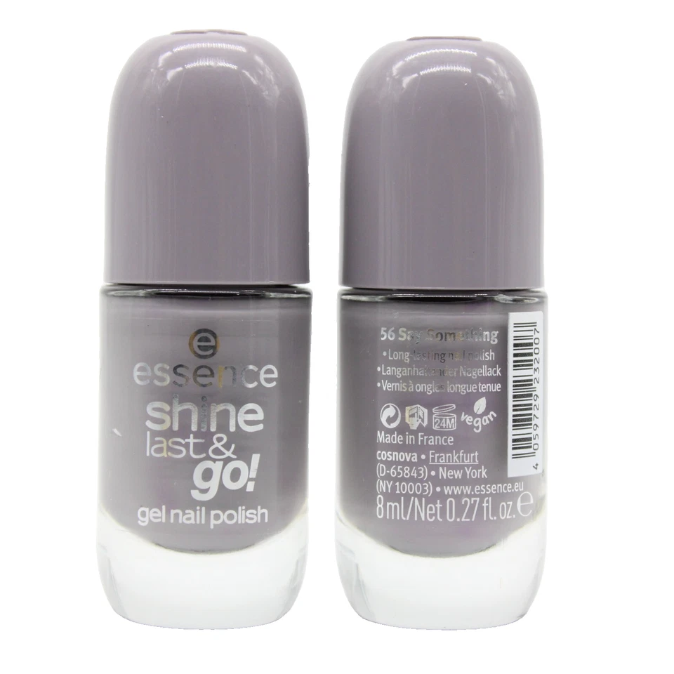 3x Essence SHINE LAST & GO! Gel Nail Polish Nagellack 56 Say Something 8ml - NEU