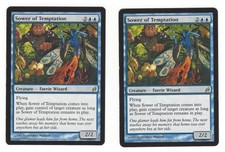 MTG Magic The Gathering Lorwyn Sower of Temptation X 2 Rare Faerie Wizard