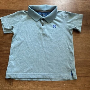 Hurley Polo Shirt Boys 4t Xs Blue Skate Surf Kids Toddler Back To School - Picture 1 of 9