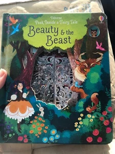Usborne Peek Inside A Fairy Tale Beauty And The Beast (Board Book) - Picture 1 of 6