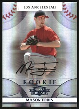 2008 Donruss Threads Signatures Platinum #123 Mason Tobin /25
