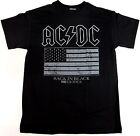 AC/DC Back In Black T-shirt ACDC Flag 1980 US Tour Tee Hard Rock Adult Men's New