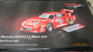Porsche 935 K3 #43 Akin-Sieberi Le Mans 1981 1:18 True Scale 10181 24h embalaje original - Imagen 1 de 7