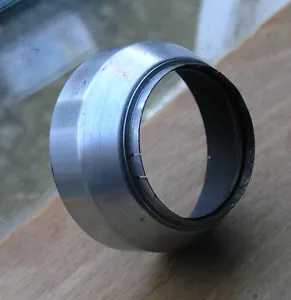 37mm push fit slip on chromed lens hood shade used voigtlander fit - Picture 1 of 3