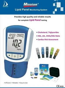 Mission Lipid Careprofile Meter Cholesterin Triglycerides Mit 25 Streifen Schiff - Bild 1 von 7