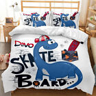 Dinosuar Stake Board Single/Double/King Bed Quilt Cover Set Single Double King