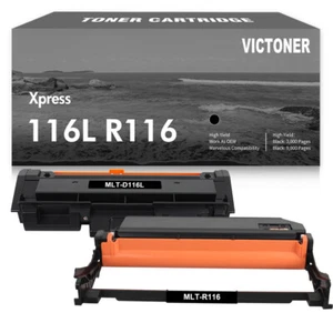 Tóner 2PK MLT-D116L + batería MLT-R116 para Samsung Xpress SL-M2835DW M2676N M2625D - Imagen 1 de 6