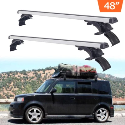 Portaequipajes de aluminio con barra portaequipajes de techo superior para Dodge Grand Caravan Foto 1 de 4