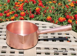 Copper 1.4 Qt. Sugar Pot w/ hammered spout, Made in France - Picture 1 of 5