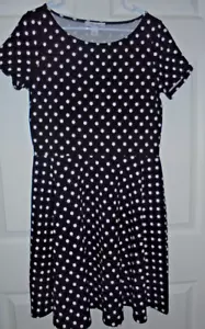White House Black Market schwarz weiß gepunktetes Kleid Größe 10 - Bild 1 von 5