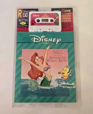 Ariel and the Mysterious World Above Read With Me Book and Tape Disney 1990s  - image 1 of 3