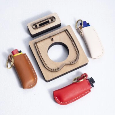 Lighter Holder Case Cover Sleeve Pouch Leather Cutting Die Cut Template Pattern - Image 1 of 4