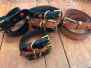 Hastilow Handmade Leather Belts & Collars - Brand New - Picture 1 of 17