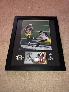 GREG JENNINGS SIGNED GREEN BAY PACKERS SUPER BOWL XLV FRAMED 8X10 PHOTO COA - Picture 1 of 4