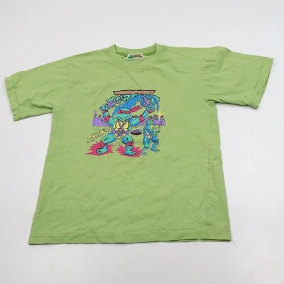 Camiseta vintage 1990 TMNT Tortugas Ninja niños puntada única verde rara Foto 1 de 4