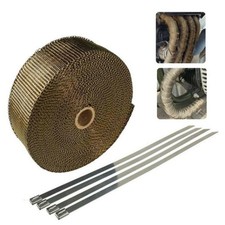 5m Roll Motorcycle Titanium Heat Shield Exhaust Wrap Tape Thermal Protection