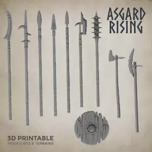 Juego de armas 7 - Asgard Rising Miniatures - Wargaming D&D DnD - Imagen 1 de 1