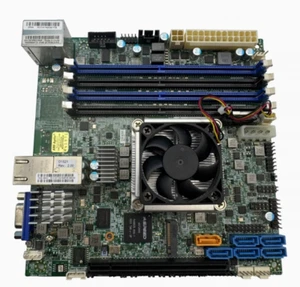 Supermicro X10SDV-4C-TLN2F Server motherboard FCBGA1667 DDR4 Micro ATX - Afbeelding 1 van 4