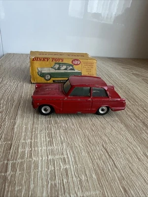 Coche Sedán Dinky Toys Modelo Nº 189 Triumph Herald 1959-1964, Repintado  Foto 1 de 4