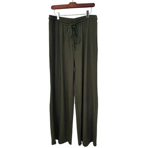 Shein Loungewear-Hose olivgrün weites Bein zum Überziehen Größe 1XL - Bild 1 von 6