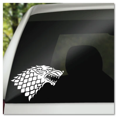 Adesivo de vinil 6" Game of Thrones House Stark programa de TV - Imagem 1 de 4