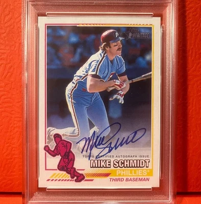 Autógrafo Topps 25 Redefinido Real One Mike Schmidt MLB Filis numerado / 76  Foto 1 de 3
