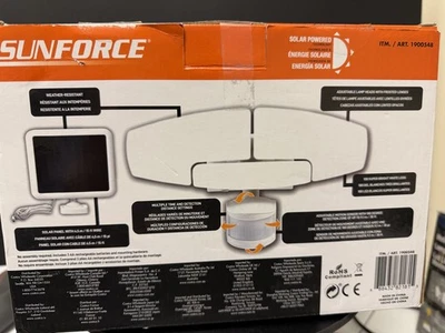 Luz de seguridad Sunforce solar de triple cabezal activada por movimiento 1500 lúmenes Foto 1 de 4