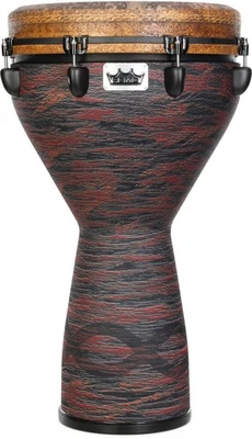 Remo Mondo Infinity Top-Tuned Djembe - 14 pulgadas, Eco-Grain Choco Red Foto 1 de 4