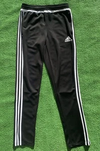 Adidas Jogger Athletic Pants Pockets & Ankle Zippers Boys Youth Size XL - Picture 1 of 10
