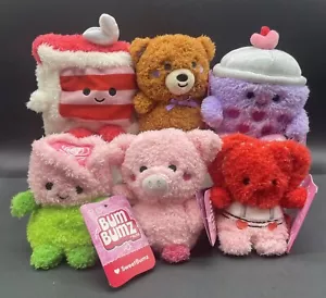 Bum Bumz SweetBumz Valentine Figuren 4,5 Zoll Plüsch KOMPLETTES 6er-Set - Bild 1 von 13