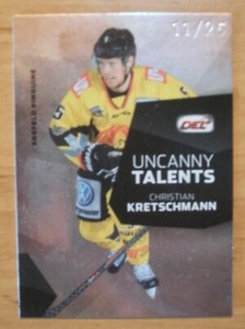 DEL 2014/15 Uncanny Talents Parallel11/25 Christian Kretschmann Krefeld Penguins