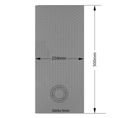 Gummiplatte Stern 4mm Rechteck 250mm x 500mm Sohlengummi + Barfußschuhe - Bild 1 von 4