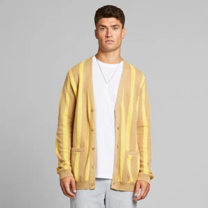 Cardigan beige Molkom M Dedicated en coton biologique étiqueté à 99,95€ (mp) - Imagen 1 de 6