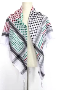 Multicolor Palestine Scarf Arab Palestinian Keffiyeh or Kufiya - Picture 1 of 3