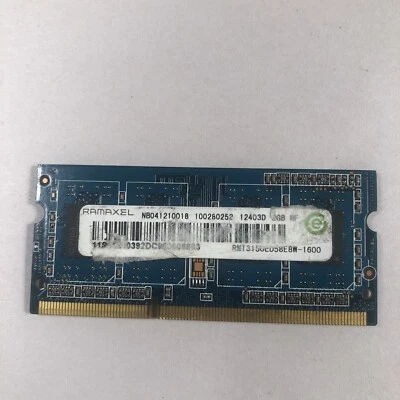 HP m6-1205dx RAMAXEL 2GB 1Rx8 SO-DIMM Memory RAM RMT3150ED58E8W-1600 652972-001 - Image 1 of 2