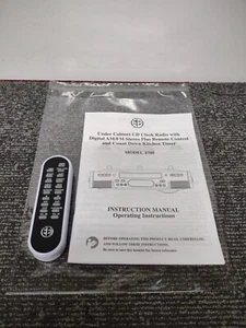 Electro Brand Under Cabinet Model 4700 Remote & Manual - Picture 1 of 2