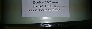 ( 0,25 €/m) 1500 M  Wasserlösliche Film Stickfolie Breite 102 mm  (WP1) - Picture 1 of 2