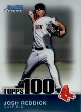 2010 Bowman Chrome Topps 100 Prospects Baseball Card #TPC98 Josh Reddick /999