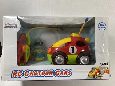 "Liberty Imports My First Cartoon RC Race Car Radio Remote Control Toy for Baby" - Image 1 of 4