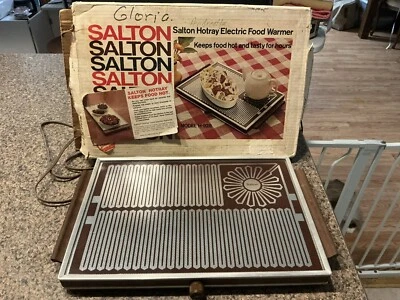 Calentador de alimentos eléctrico vintage Salton Hotray - Modelo H-928 con caja Foto 1 de 4